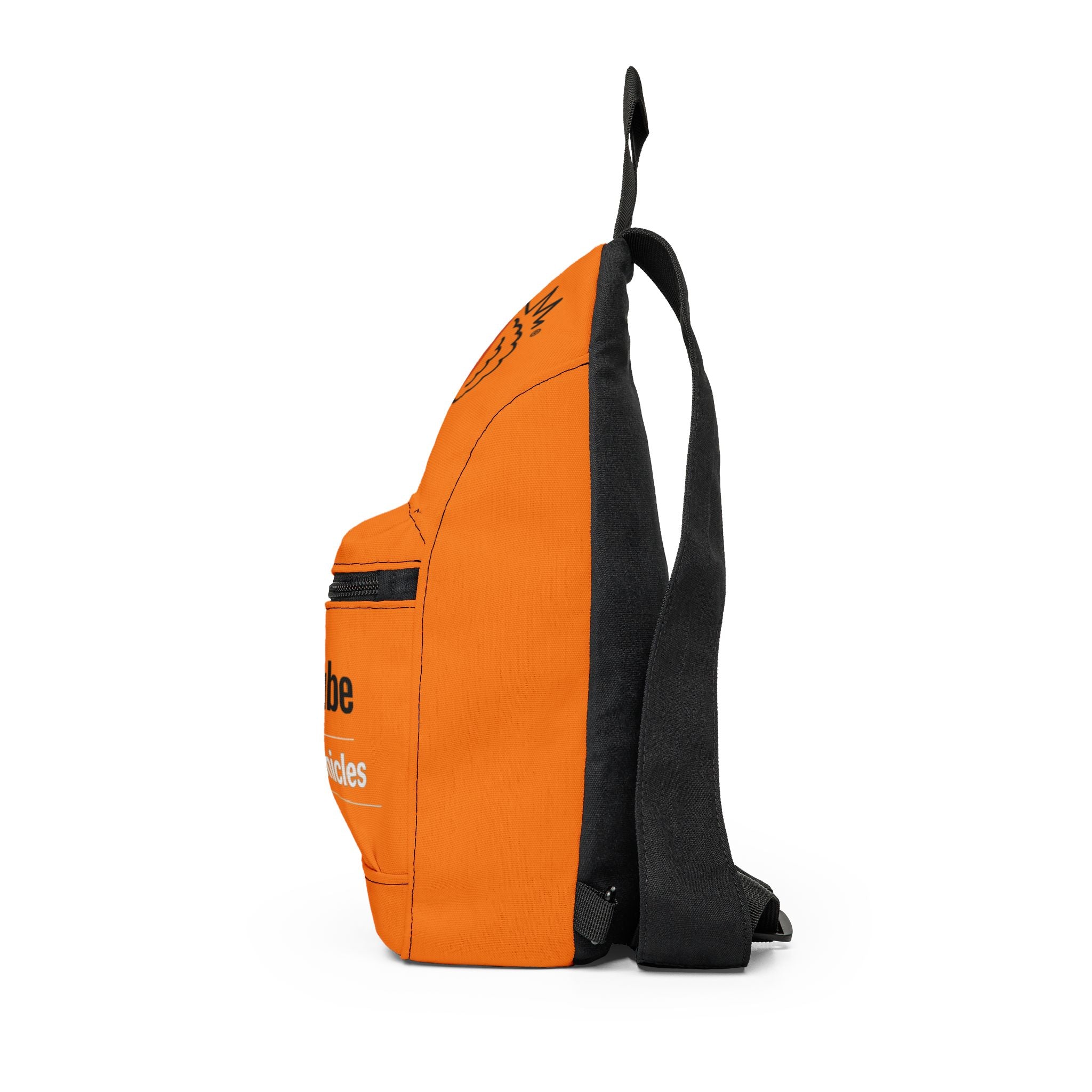 YouTube Justin Chronicles Orange Sling Bag — Branded Crossbody Pack