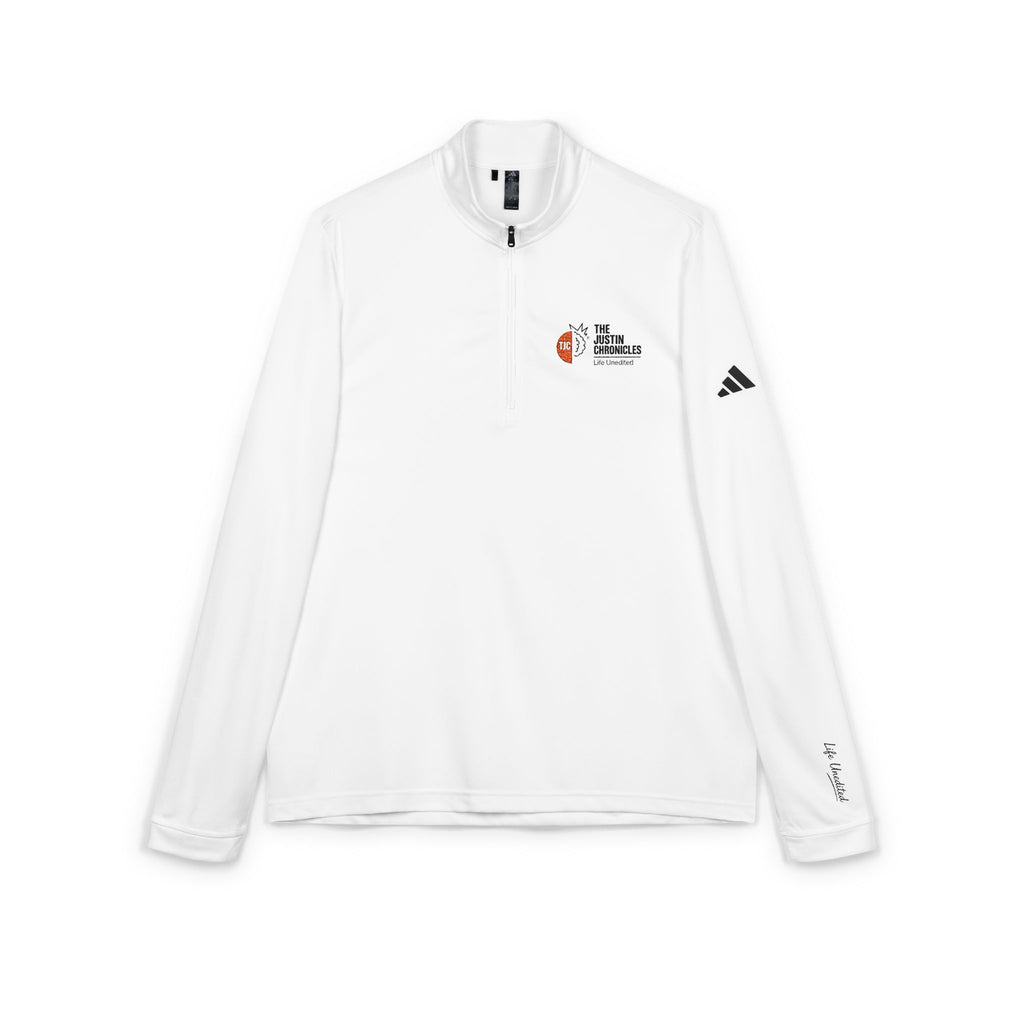 Embroidered adidas Quarter-Zip Pullover - Lightweight Performance Top