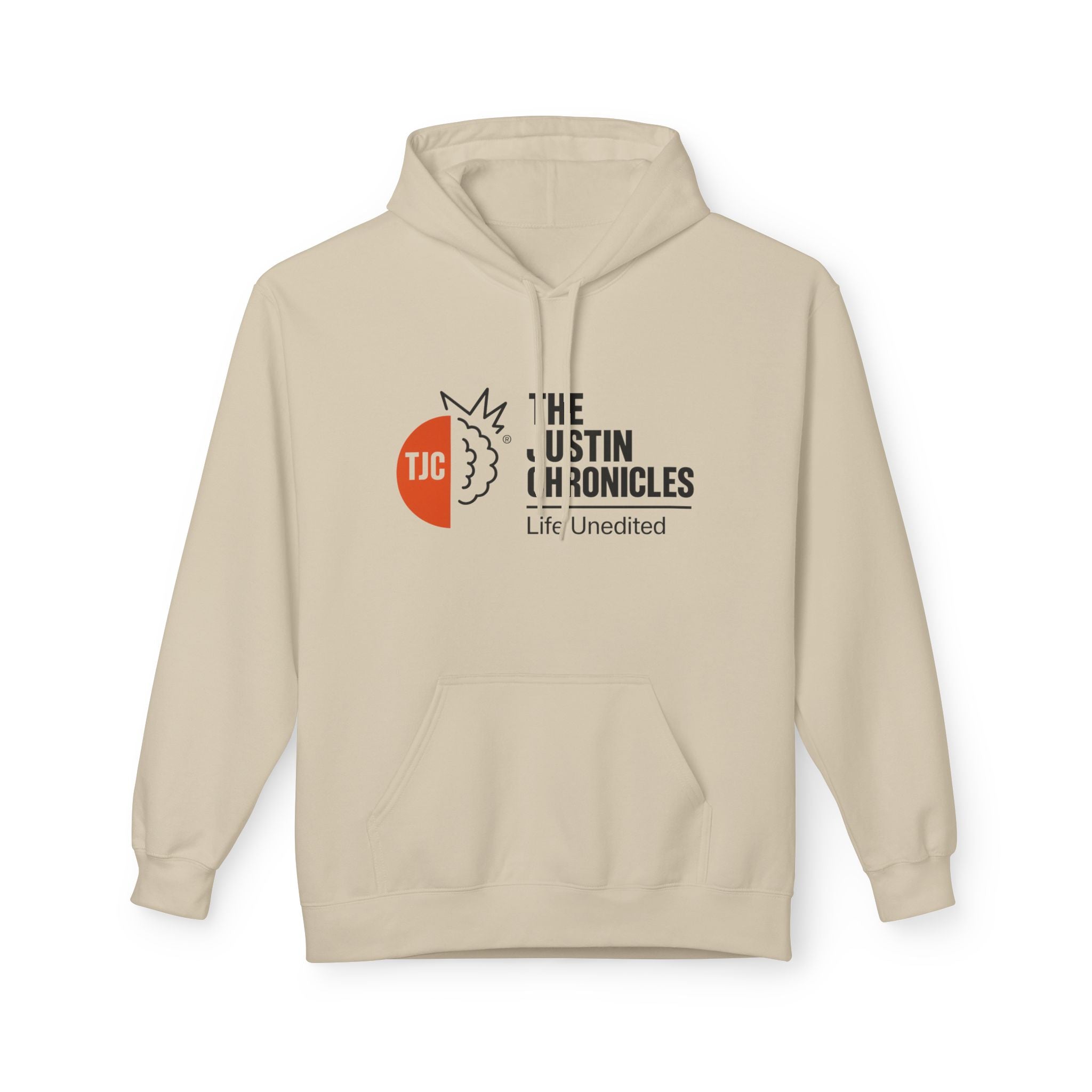 The Justin Chronicles Hoodie - 'Life Unedited' Logo Pullover