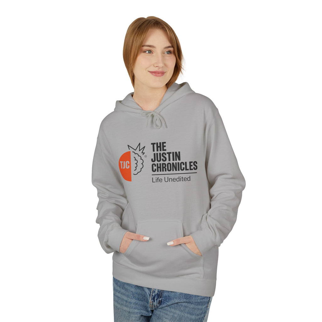 The Justin Chronicles Hoodie - 'Life Unedited' Logo Pullover