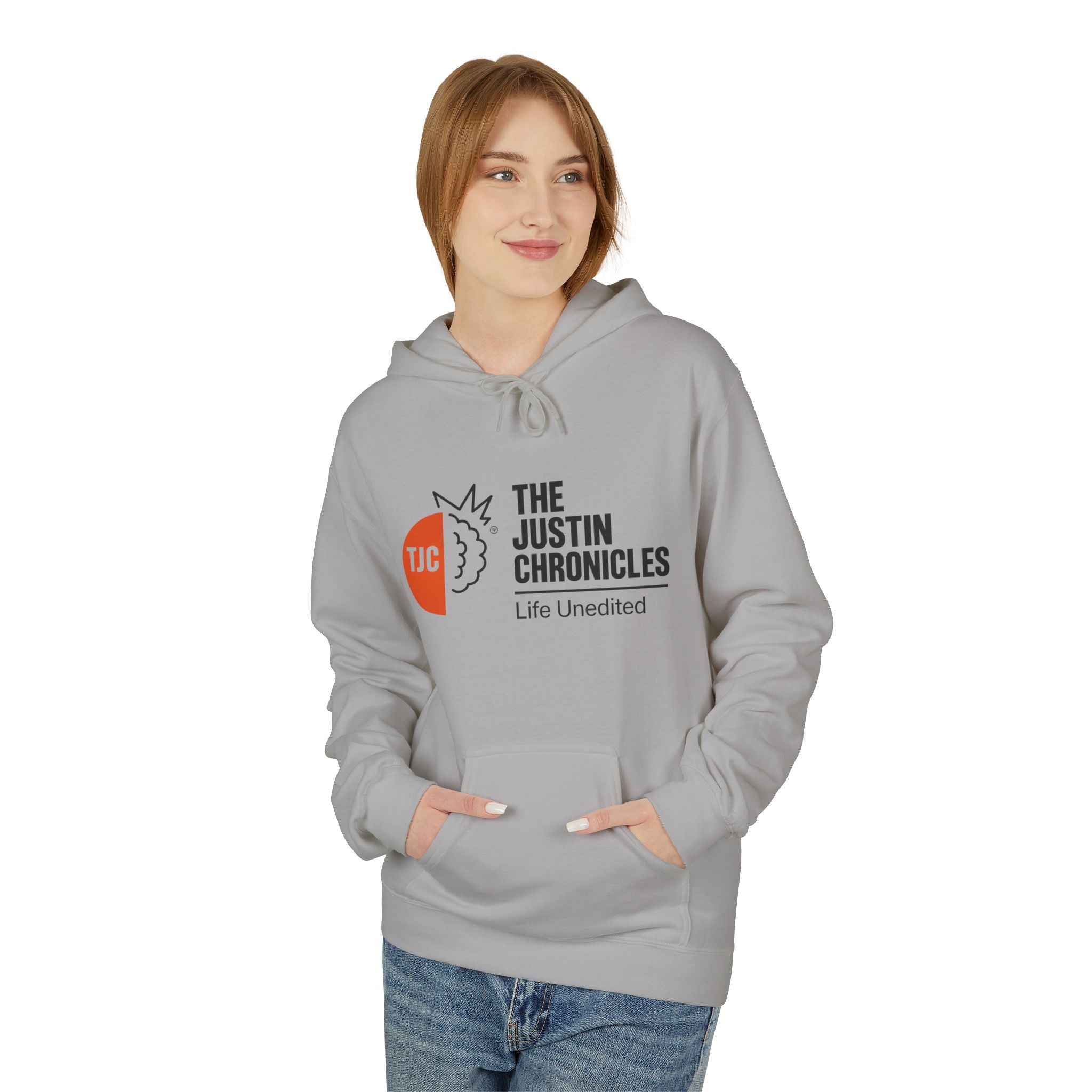 The Justin Chronicles Hoodie - 'Life Unedited' Logo Pullover