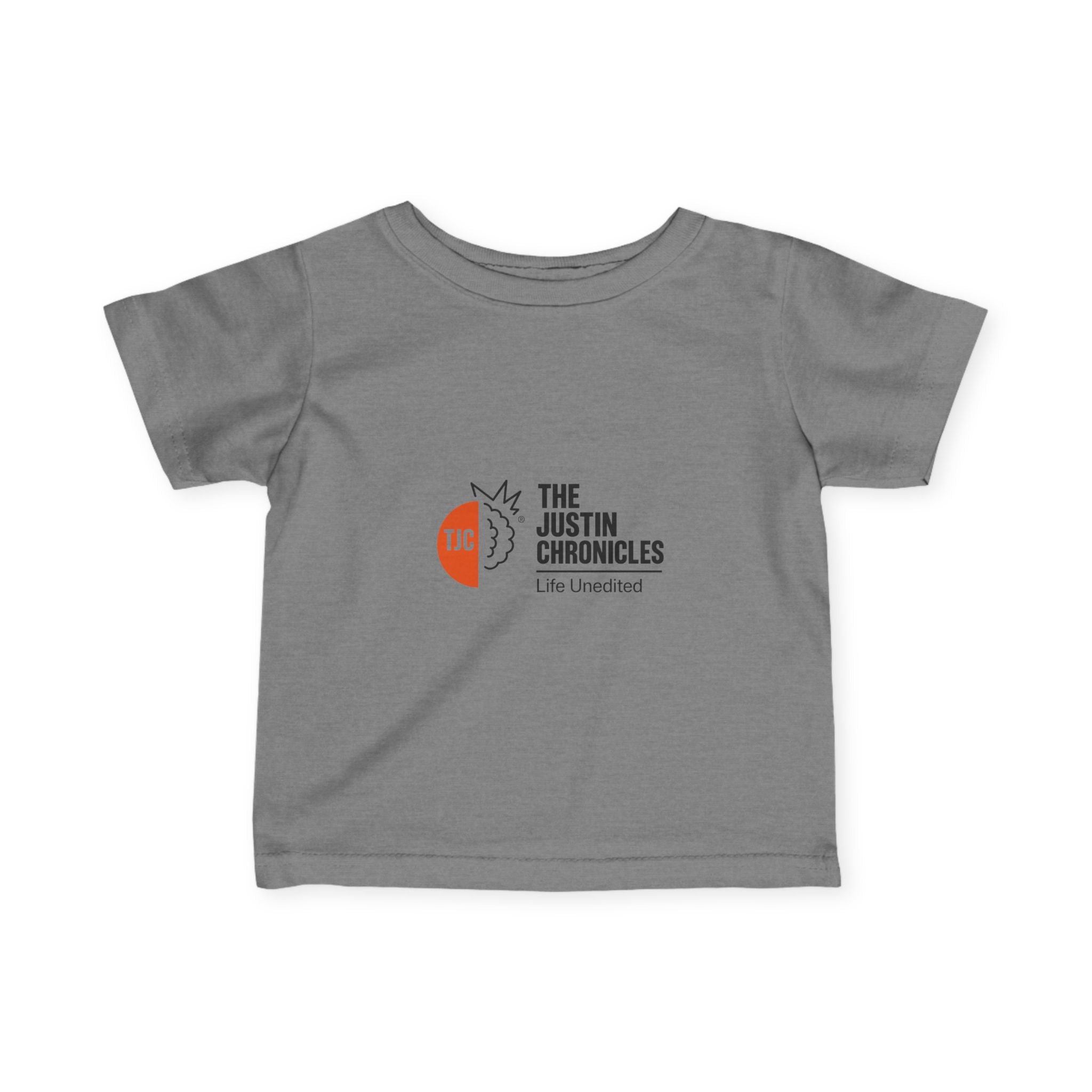 Infant Tee — "The Justin Chronicles" Logo Baby Shirt