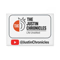 Rectangle Magnet – The Justin Chronicles "Life Unedited" YouTube Logo