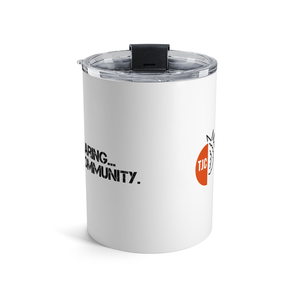 10oz Tumbler - "I'm Not Overthinking, I'm Building Community" Motivational Travel Mug