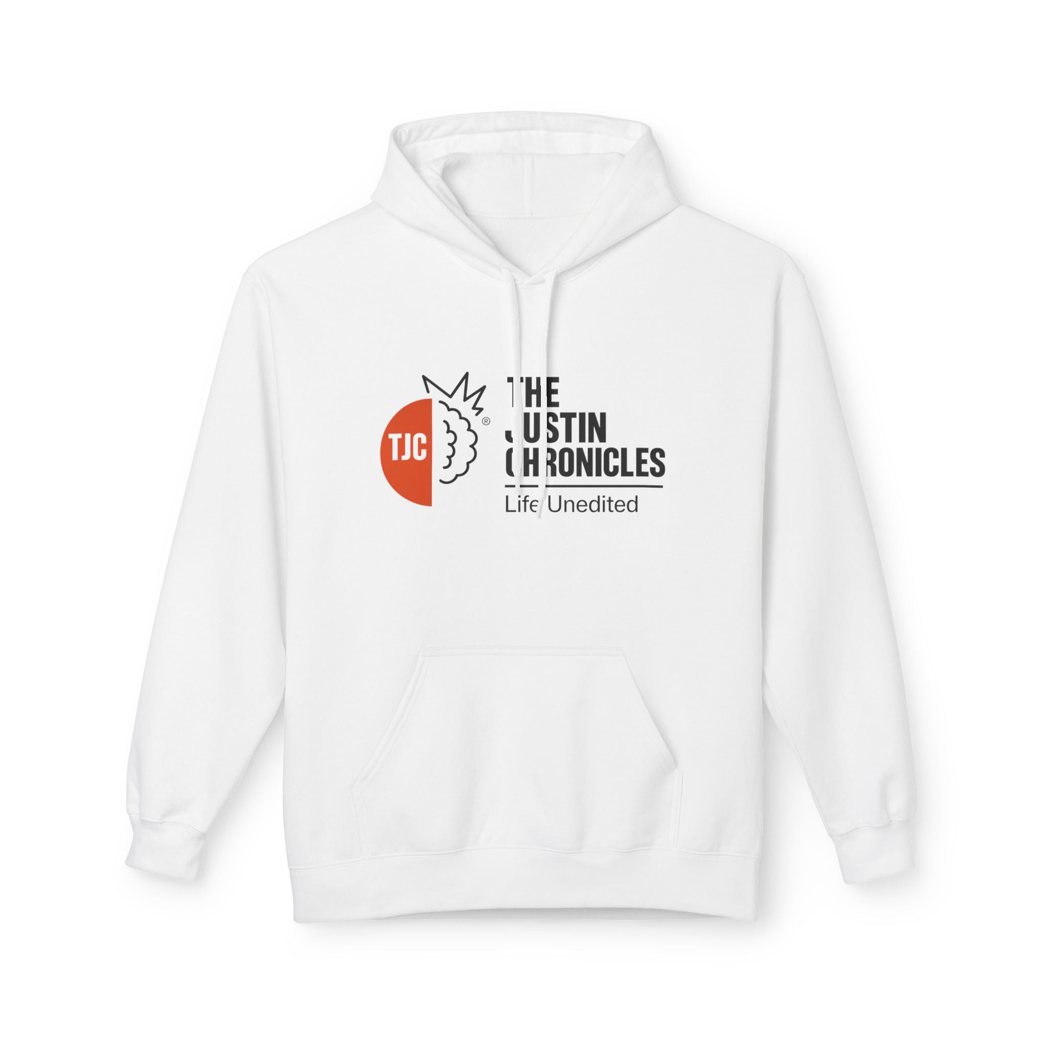 The Justin Chronicles Hoodie - 'Life Unedited' Logo Pullover
