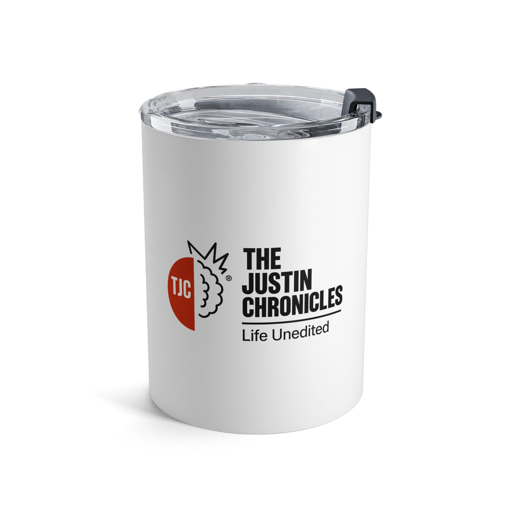 10oz Tumbler - "I'm Not Overthinking, I'm Building Community" Motivational Travel Mug