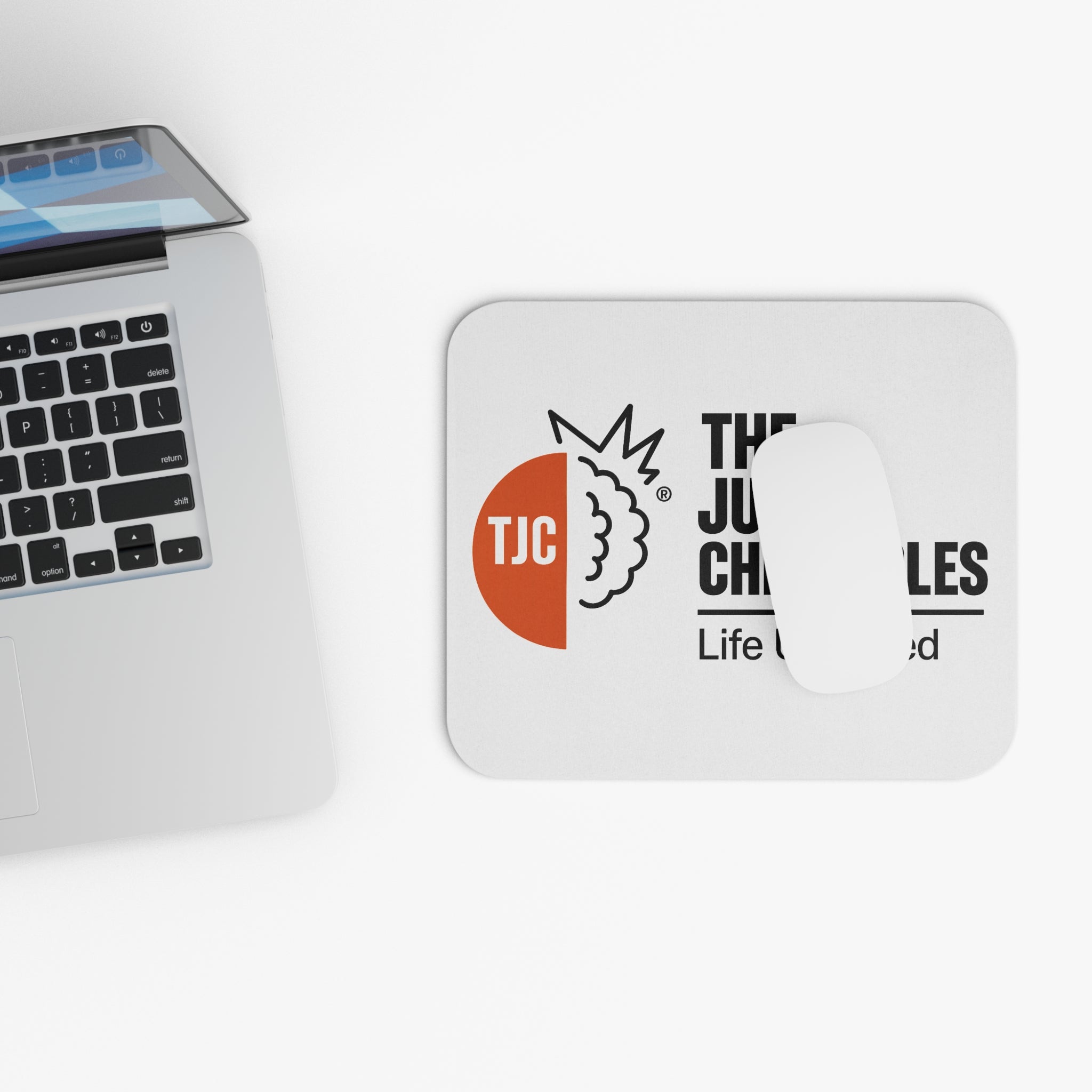Mouse Pad — The Justin Chronicles "Life Unedited" Logo Desk Mat