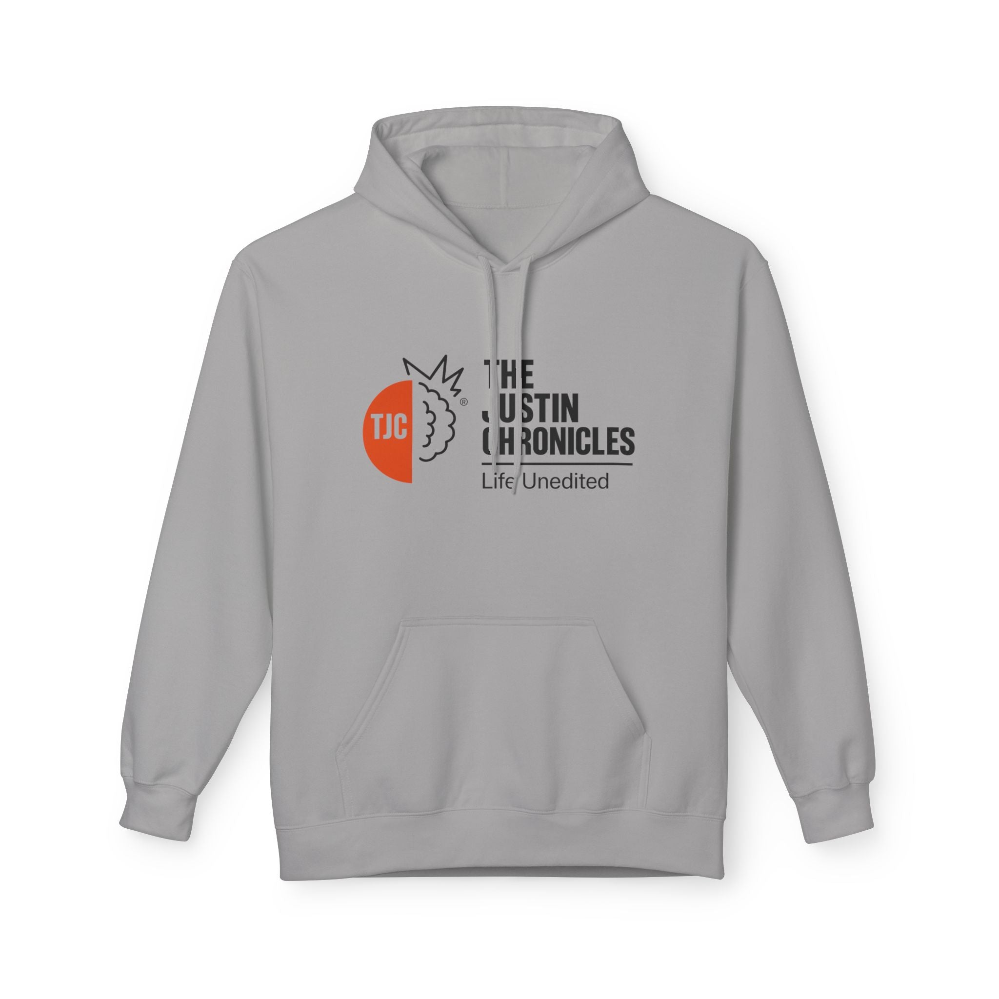 The Justin Chronicles Hoodie - 'Life Unedited' Logo Pullover