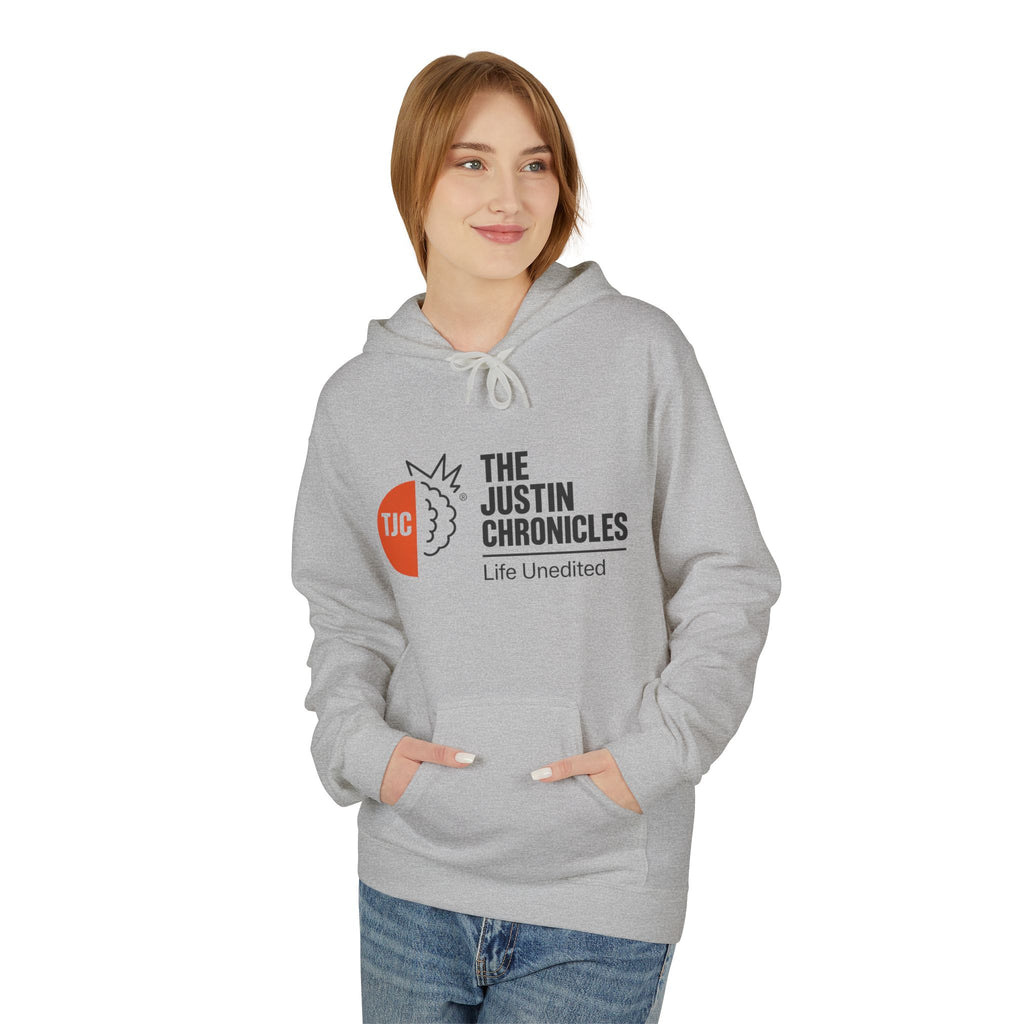 The Justin Chronicles Hoodie - 'Life Unedited' Logo Pullover