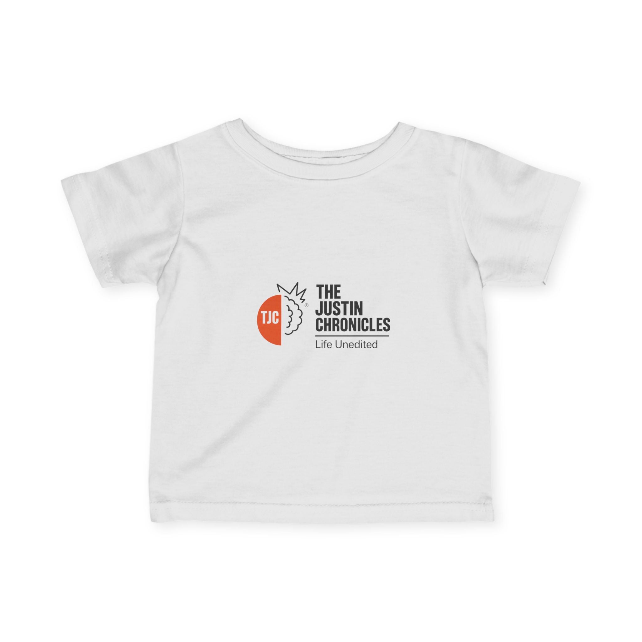 Infant Tee — "The Justin Chronicles" Logo Baby Shirt