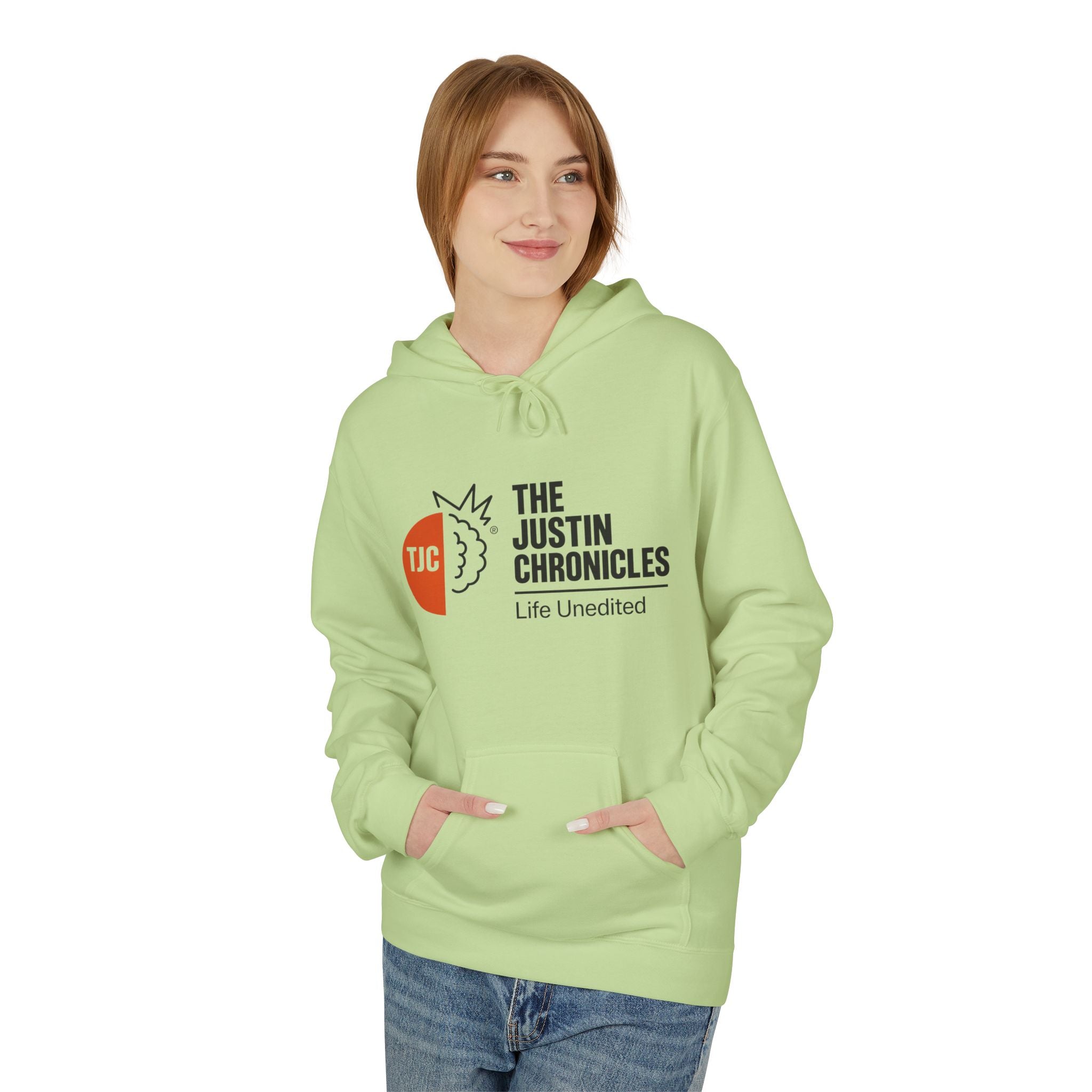 The Justin Chronicles Hoodie - 'Life Unedited' Logo Pullover
