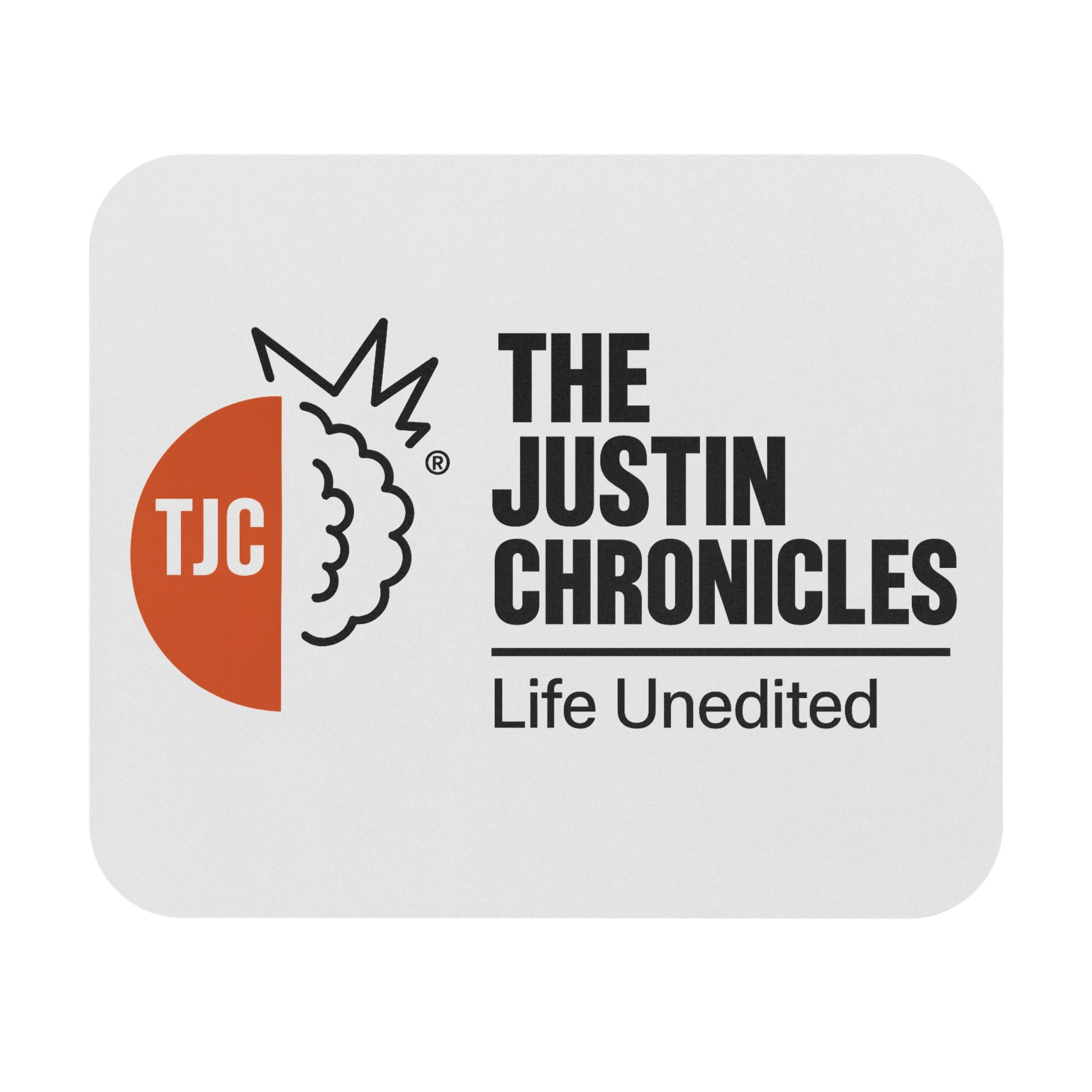 Mouse Pad — The Justin Chronicles "Life Unedited" Logo Desk Mat