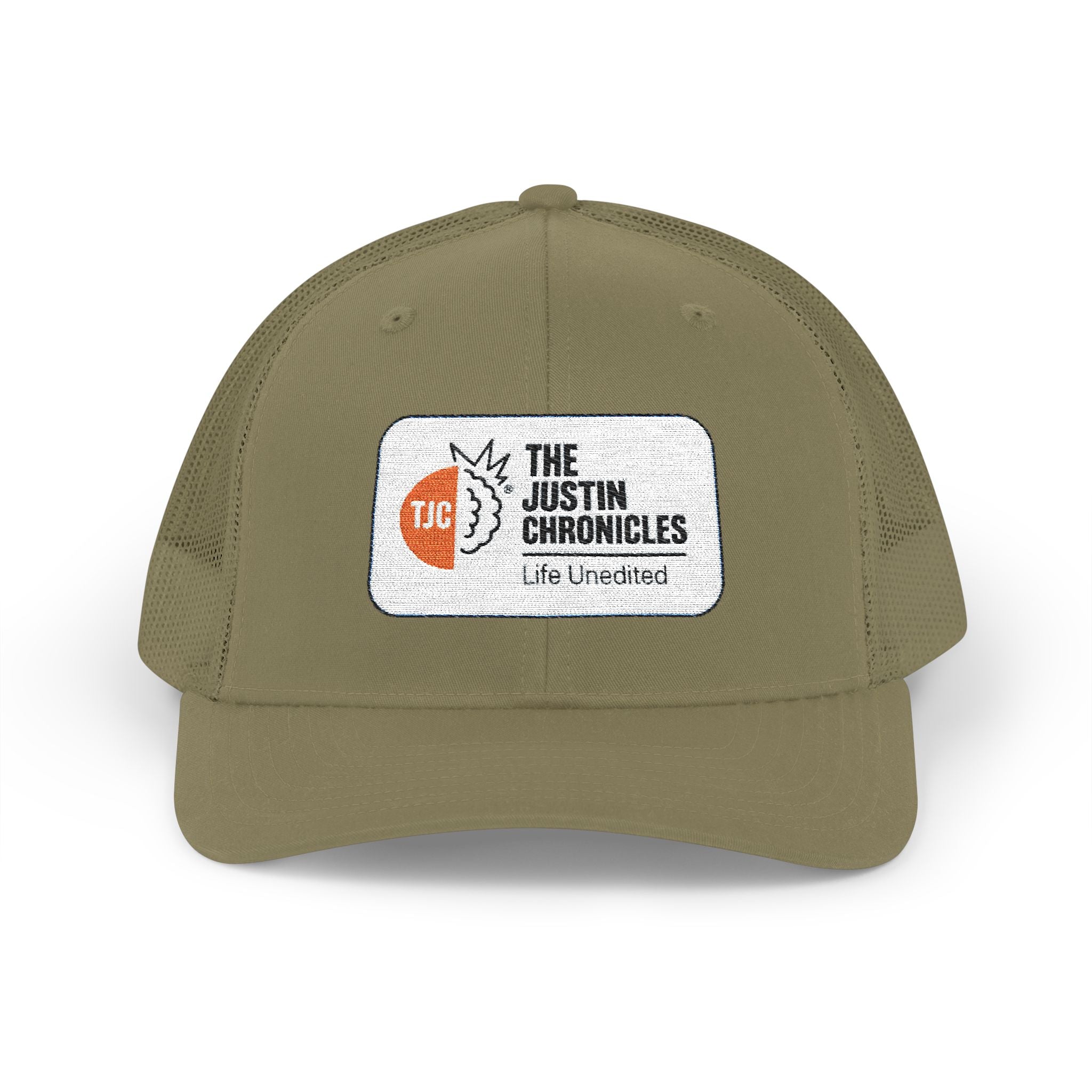 Trucker Cap — 'The Justin Chronicles' Embroidered Patch Hat