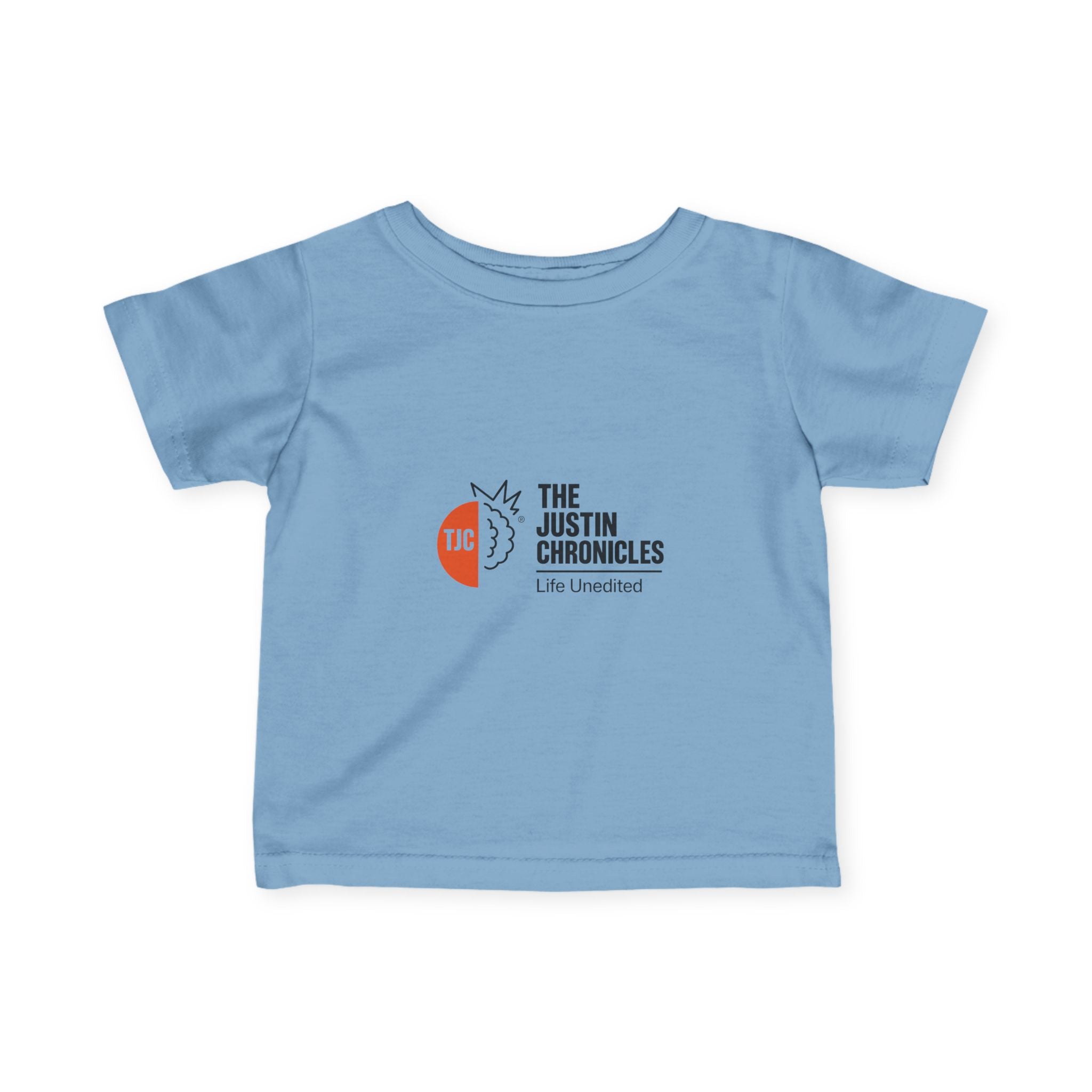 Infant Tee — "The Justin Chronicles" Logo Baby Shirt