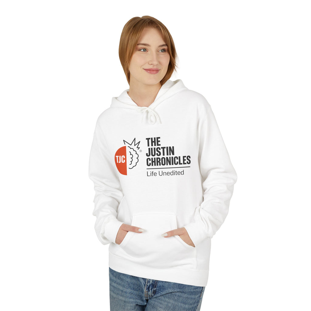 The Justin Chronicles Hoodie - 'Life Unedited' Logo Pullover
