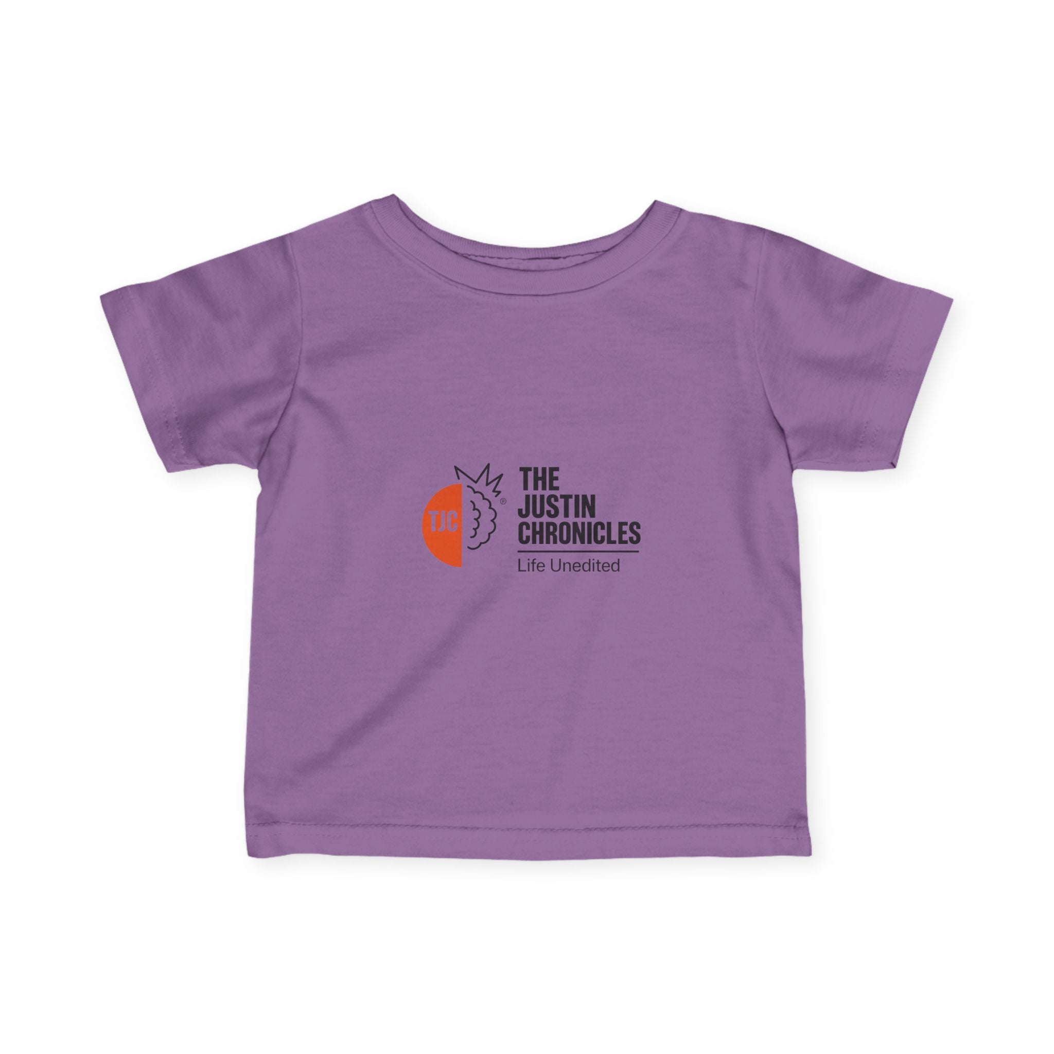 Infant Tee — "The Justin Chronicles" Logo Baby Shirt