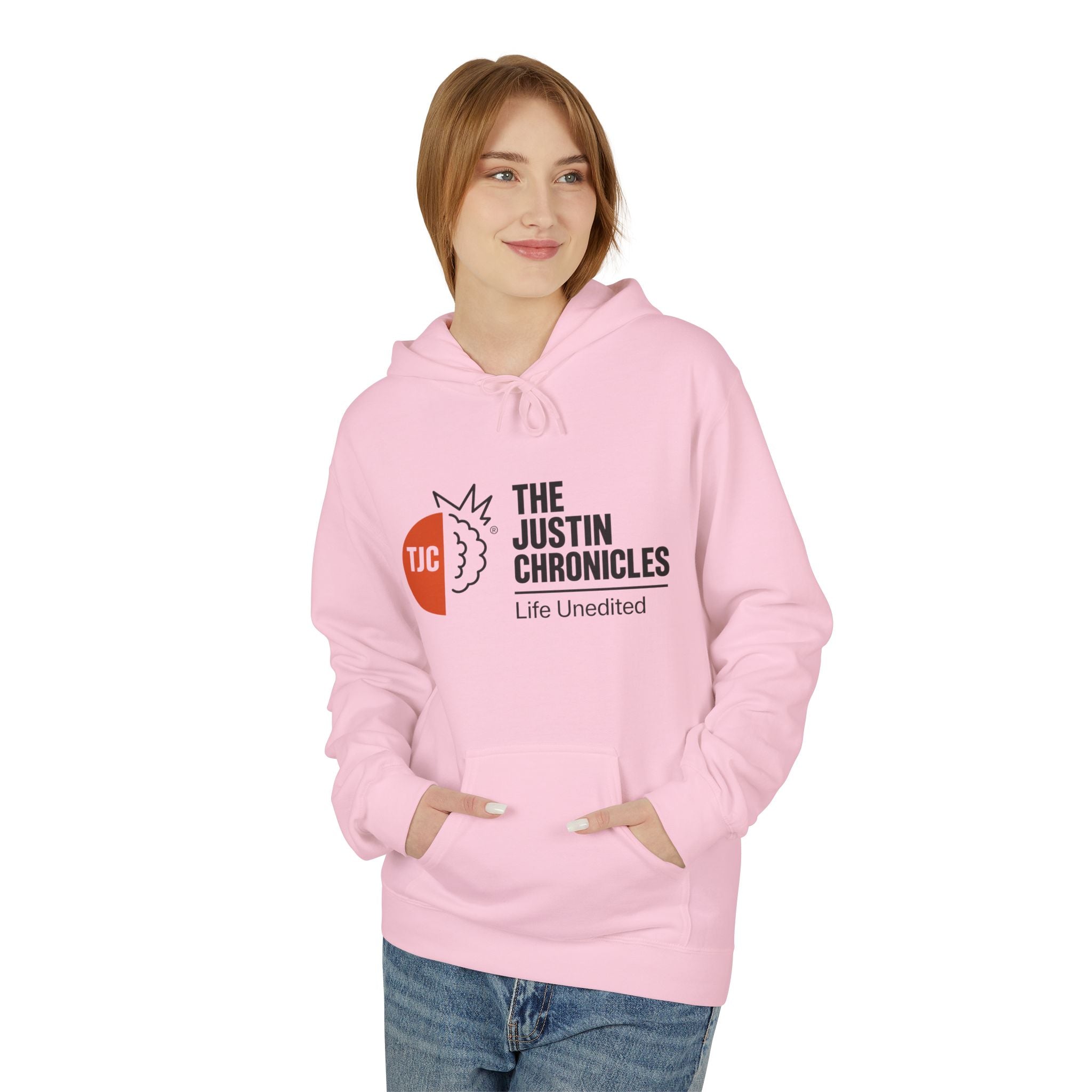 The Justin Chronicles Hoodie - 'Life Unedited' Logo Pullover