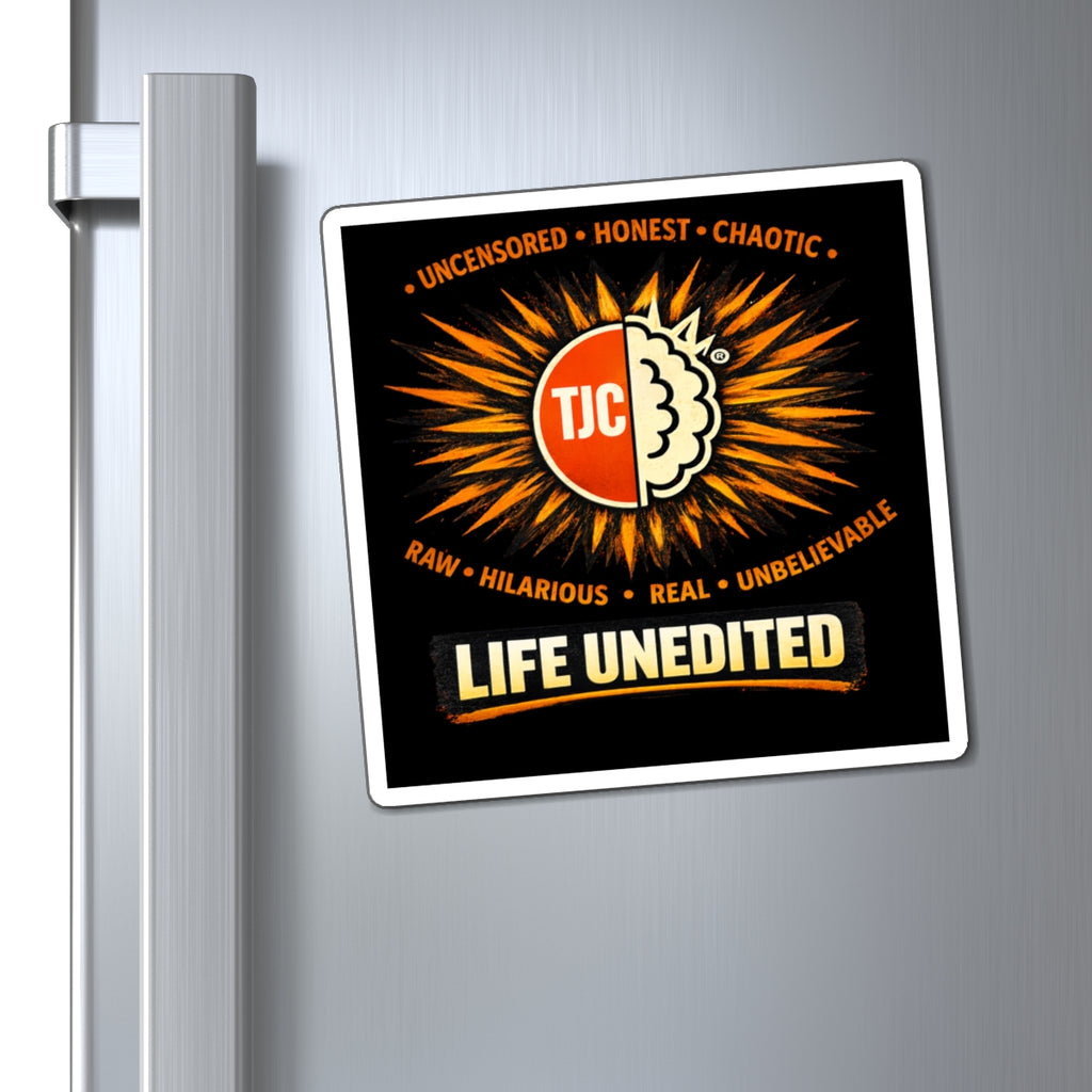 Life Unedited Magnet – "Uncensored • Honest • Chaotic" Logo Sticker