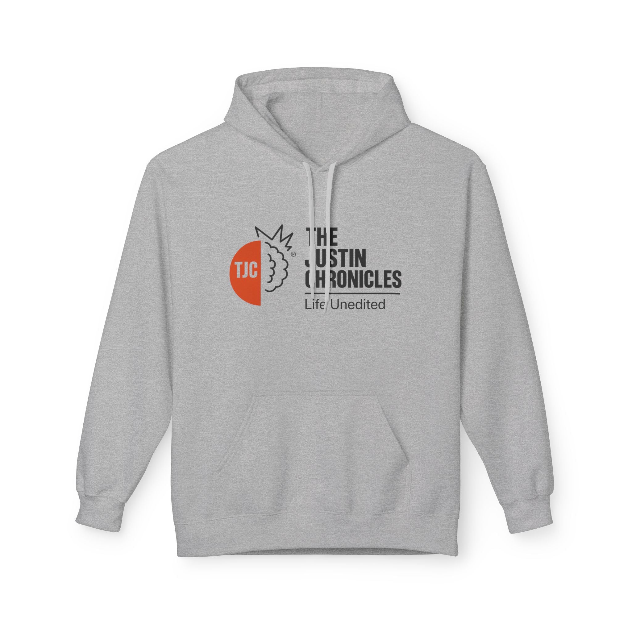 The Justin Chronicles Hoodie - 'Life Unedited' Logo Pullover