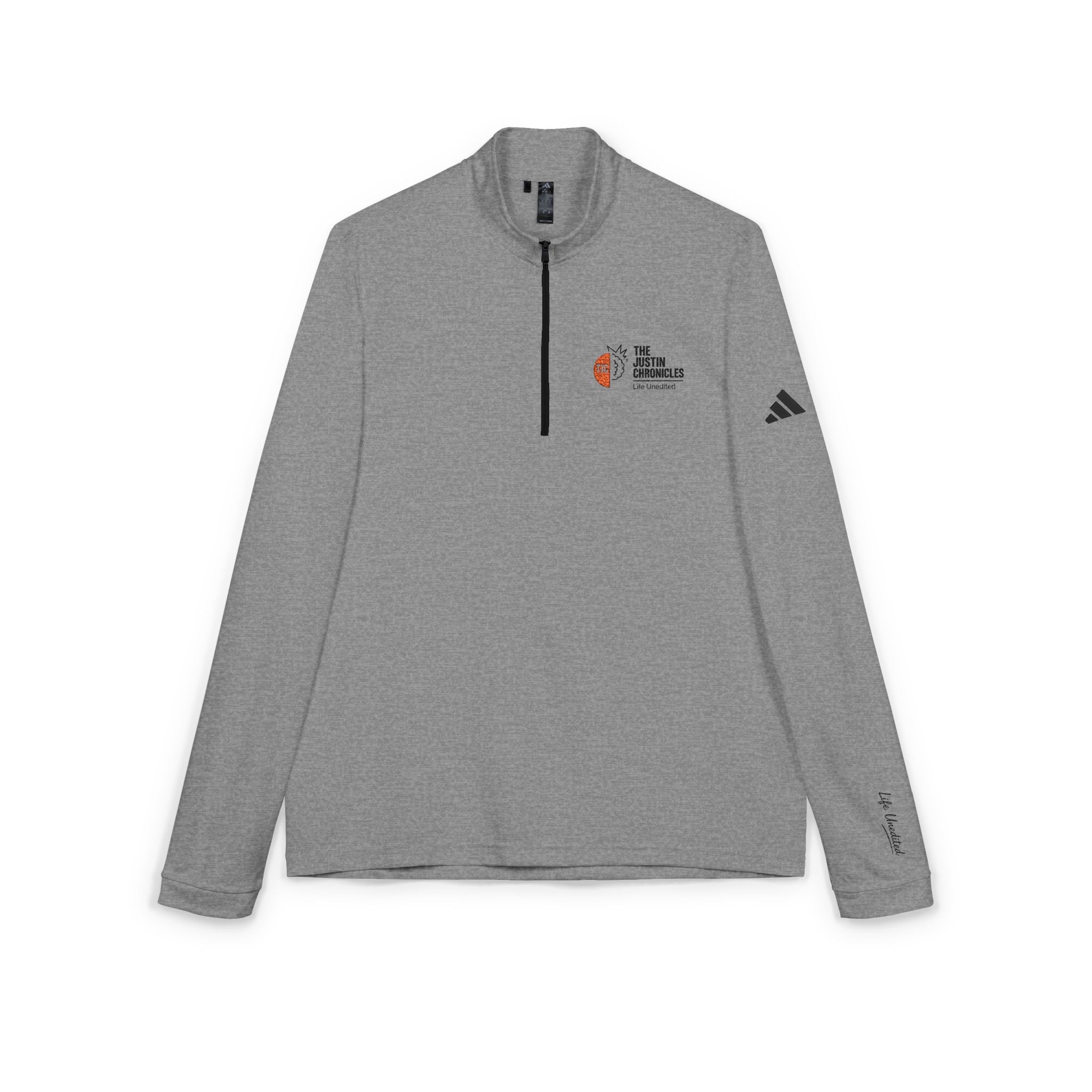 Embroidered adidas Quarter-Zip Pullover - Lightweight Performance Top