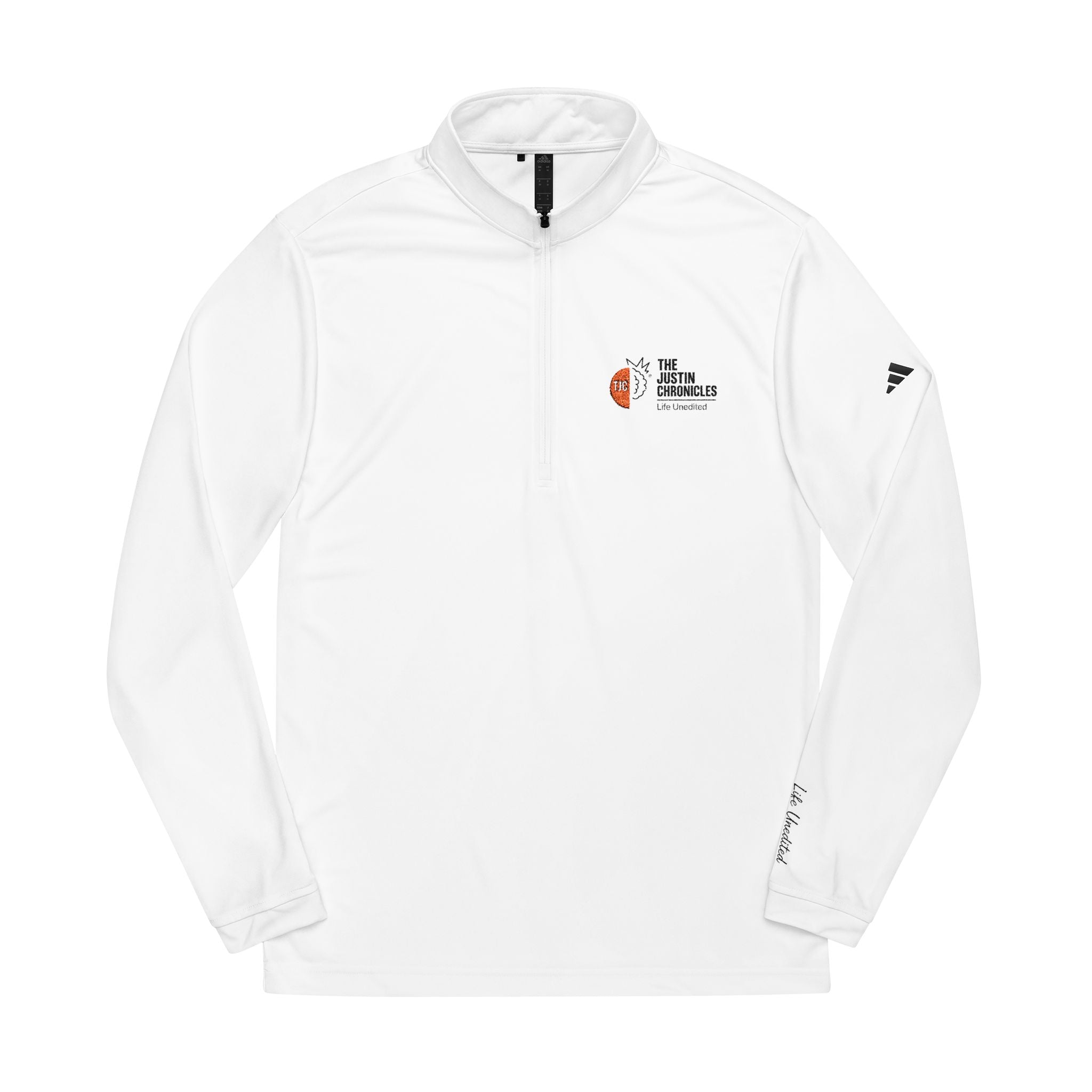 Embroidered adidas Quarter-Zip Pullover - Lightweight Performance Top