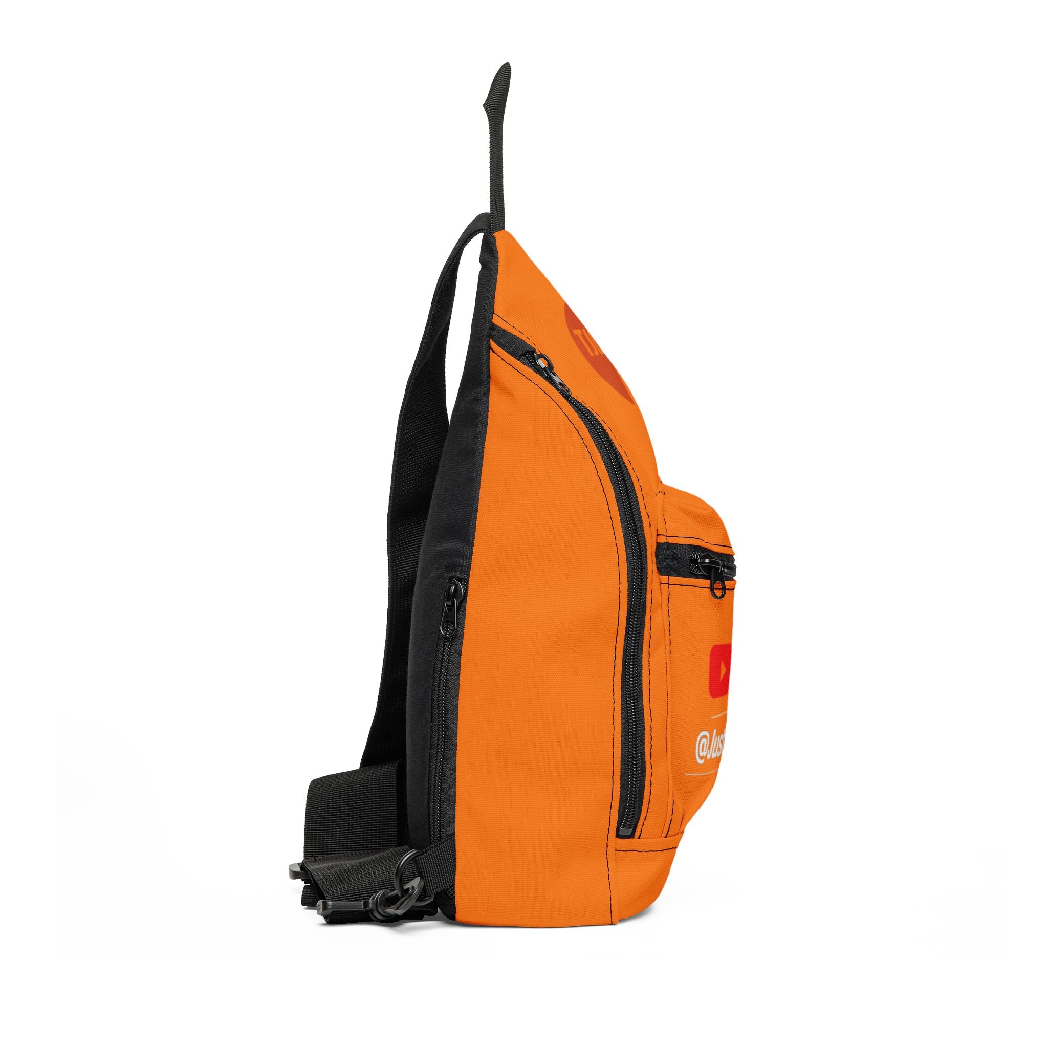 YouTube Justin Chronicles Orange Sling Bag — Branded Crossbody Pack