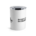 10oz Tumbler - "I'm Not Overthinking, I'm Building Community" Motivational Travel Mug