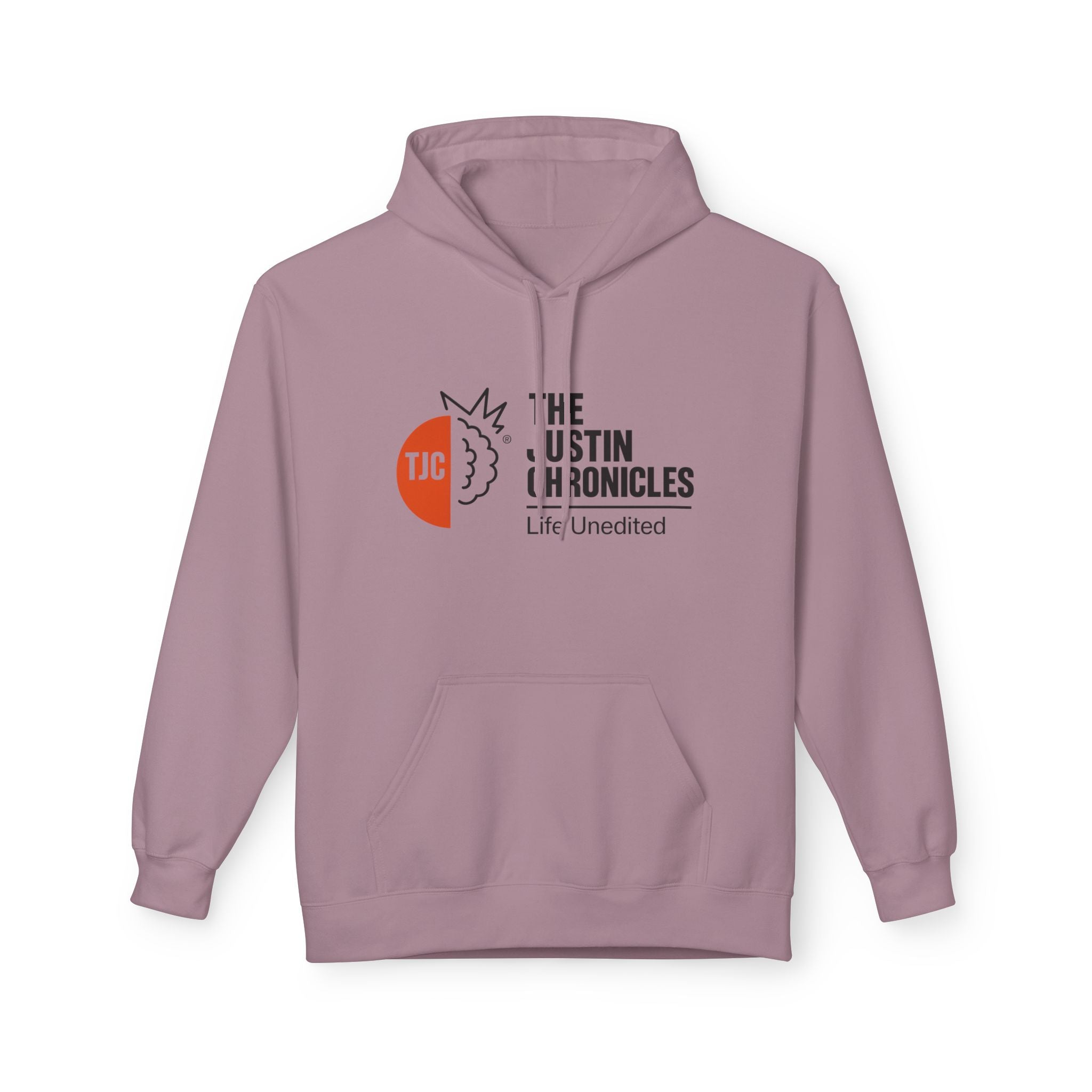 The Justin Chronicles Hoodie - 'Life Unedited' Logo Pullover